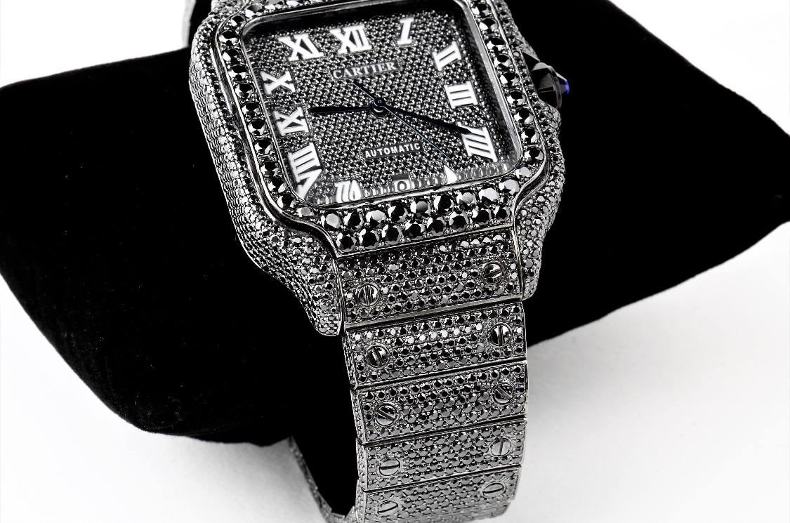 Black VVS1 luxury watch