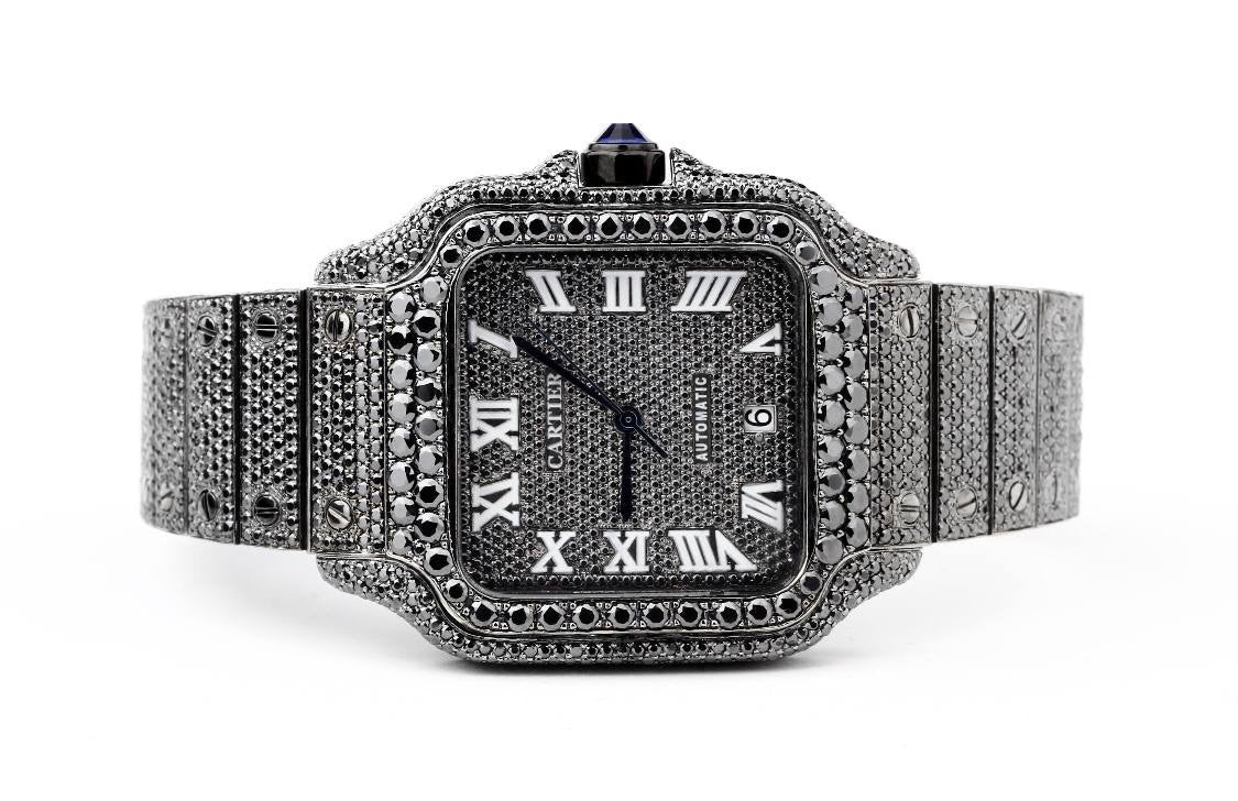 Black VVS1 luxury watch